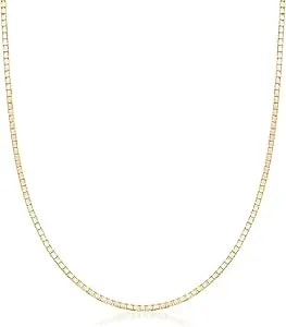 Ross-Simons 1mm 14kt Yellow Gold Box-Chain Necklace