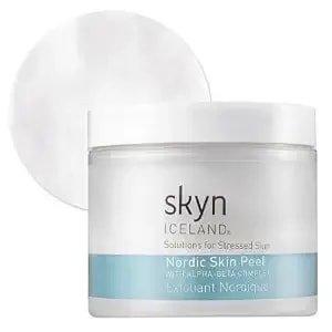 Skyn Iceland Nordic Skin Resurfacing Facial Pads With Aha And Bha. Exfoliating & Clarifying Peel Targets Fine Lines And Discoloration Without Irritation, 60 Pads