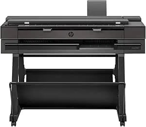 Hp Designjet t850 36-In Large Format Plotter Printer, Wireless, Auto Sheet Feeder, High-Speed Cad & Gis Printing, Mobile & Cloud Printing Compatible (Renewed)