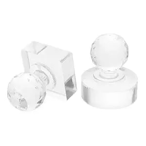 Merryhapy Eyeshadow Pressing Tool 2-Pack Compact Powder Makeup Repair Press For Eye Shadow Blush Highlighter Palettes 1.18 Inch Transparent Plastic