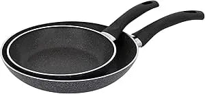 Henckels Everlift 2-Piece Granitium Nonstick Frying Pan Set, 8-Inch And 10-Inch Frying Pan, Made In Italy, Durable 3-Layer Granite-Hued Nonstick Coating From Recycled Materials, Oven Safe To 400°F