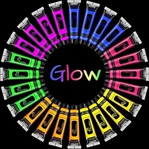 Newway Glow In The Uv Dark Body Paint Luminous Neon Paint, 1 Fl.Oz X 24 Pcs In 6 Colors Party Supplies Black Light Paint Water Soluble Uv Light Makeup For Party Cosplay