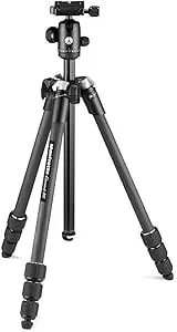 Manfrotto Element MII Mobile Bluetooth 4-Section Carbon Fiber Traveler Tripod, Black