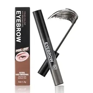 Eyebrow Gel - Tattoo Eyebrow Gel Easy Peel Off Waterproof & Smudge-Proof, Eye Brow Gel 3 Days Duration, Eyebrow Pencils For Women Creating Charming Voluminous Brow Makeup, Gifts For Mom (Gray)