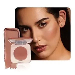 Cream Matte Blush For Cheeks Face Makeup For Older Women,Creamy Buildable Blusher Blushes,Lightweight,Smooth,Blendable,Fade And Transfer-Resistant Baked Blush,Effortless Matte Natural Finish,Vegan