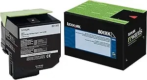 Lexmark 80c1xk0 Toner Cartridge, Black - In Retail Packaging