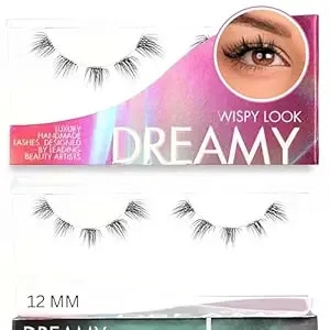 Gazelle Luxury Dreamy 12mm Natural Eyelash Clusters – Soft Korean Silk Pbt, Wispy & Lightweight – 10 Day Wear – Handmade, Vegan, Cruelty-Free – Women Owned – 10 Lashes