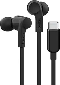 Belkin Soundform Wired Earbuds With Usb-C Connector, In-Ear Earphones W/Microphone - Usb-C Headphones For Iphone 17, Iphone 16, Ipad Mini, Galaxy s26, Google Pixel 10, Android, & More - Black