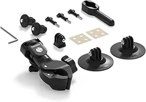 Insta360 Motorcycle Bundle, Universal Powerful Clamp And Flexible Adhesive Mount For Cameras