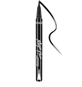 Kleancolor Magic Hour Waterproof Black Eyeliner Pen - Felt-Tip - Long-Lasting (1, Black)