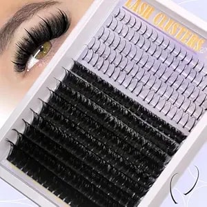 Dual-Style Lash Clusters Kit - Spiky Individual Lashes & 80d Thick Volume Cluster Lashes, 10-19mm D Curl, Diy Eyelash Extensions For Natural & Dramatic Looks At Home