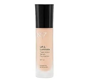 Boots no7 Lift & Luminate Foundation Spf 15 Warm Beige - 1oz Warm Beige