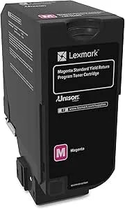 Lexmark 74c1sm0 cs720, cs725, cx725 Magenta Yield Return Program Cartridge Toner