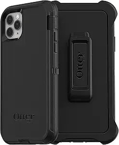 Otterbox Iphone 11 Pro Max (Only) Defender Series Case - Single Unit Ships In Polybag, Ideal For Business Customers - Black, Rugged & Durable, With Port Protection, Includes Holster Clip Kickstand