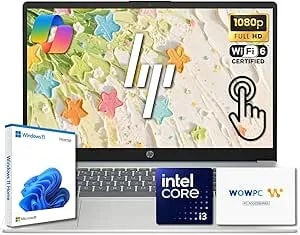 Hp 15.6" Pavilion Fhd Touchscreen Laptop - Intel Core i3 - 8gb ddr4 - 256gb Pcie Ssd - Ai Enhanced Win 11 - Numeric Keypad - Wi-Fi 6 & Hd Webcam - Wowpc Usb - Up To 10h Battery For Work & School