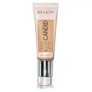 Revlon Photoready Candid Natural Finish Foundation, With Anti-Pollution, Antioxidant, Anti-Blue Light Ingredients, 260 Chai, 0.75 Fl. Oz.