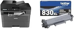Brother DCPL2640DW Printer And TN830XL High Yield Toner
