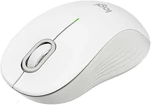 Logitech Signature M550 Wireless Mouse - For Small To Medium Sized Hands, 2-Year Battery, Silent Clicks, Customizable Side Buttons, Bluetooth, Multi-Device Compatibility - Off White (Renewed)