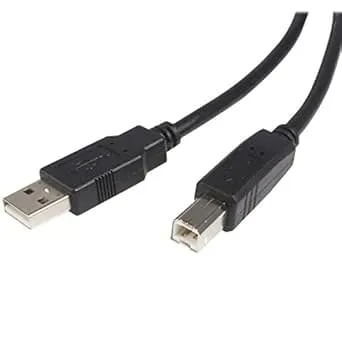 Startech.Com 10 Ft USB 2.0 Certified A To B Cable - M/M - 10ft Type A To B USB Cable - 10ft A To B USB 2.0 Cable (USB2HAB10),Black