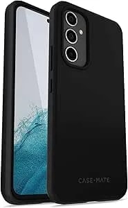 Case-Mate Samsung Galaxy A54 5G Case With 9H Tempered Glass Screen Protector [12FT Drop Protection] [Wireless Charging] Tough Black Phone Case For Samsung Galaxy A54 5G - Shockproof, Anti Scratch Tech