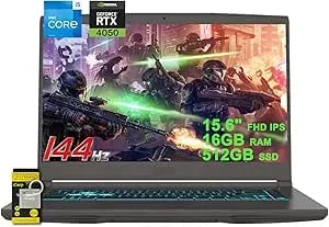 Msi Thin 15 Gaming Laptop 15.6" Fhd Ips 144hz Intel Octa-Core i5-13420h (Beats i7-11800h) 16gb Ram 512gb Ssd Geforce Rtx 4050 Backlit Type-C win11 Icp Accessory