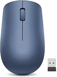 Lenovo 530 Wireless Mouse With Battery, 2.4ghz Nano Usb, 1200 Dpi Optical Sensor, Ergonomic For Left Or Right Hand, Lightweight, gy50z18986, Abyss Blue
