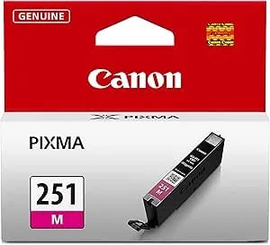 Canon CLI-251 Genuine Magenta Ink Tank, Compatible With MG6320, IP7220 & MG5420, MX922, MG5520, MG6420, MG7120, iX6820, iP8720, MG7520, MG6620, And MG5620 Printers