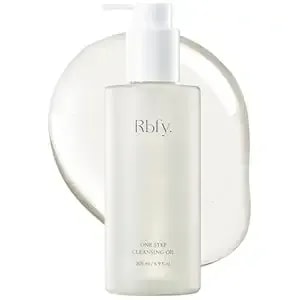 Rbfy. One Step Cleansing Oil - Lightweight Face Cleanser For Makeup, Sebum & Blackhead Removal With Grape Seed Oil - Non-Greasy, Sutiable For All Type Skins - Korean Skincare (6.9 Fl Oz)