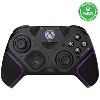 PDP Victrix Pro BFG Wireless Gaming Controller For Xbox Series X - S, Xbox One, Windows 10/11, Modular Gamepad, Dolby Atmos Audio, Remappable Buttons, Customizable Triggers/Paddles/D-Pad, PC App, Black