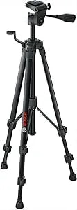 Bosch Bt 150 Compact Tripod With Extendable Height For Use With Line Lasers, Point Lasers, And Laser Distance Measures
