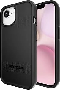Pelican Protector Iphone 16e (2025) / 15/14 / 13 Case [Compatible With Magsafe] Magnetic Phone Case With 16ft Military-Grade Drop Protection - Heavy Duty Cover For Iphone 16e (2025) - Black