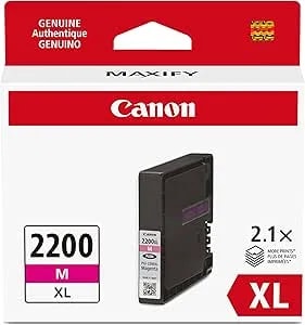 Canon Pgi-2200xl Genuine Magenta Ink Tank, Compatible With ib4120, mb5420, mb5120, ib4020, mb5020, And mb5320 (Optional) Printers