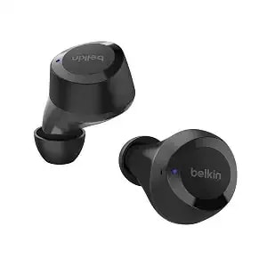 Belkin Soundform Bolt True Wireless Earbuds, Wireless Charging, 28h - In-Ear Bluetooth Earbuds, ipx4 Sweat Resistant, Usb-C And Qi Charging Case, Mono Mode, Gym, Commute, Travel