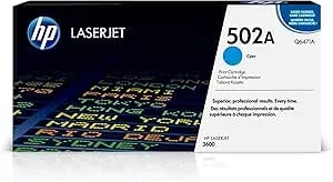 Hp Original 502a Cyan Toner Cartridge - Works Color Laserjet 3600 Series - q6471a
