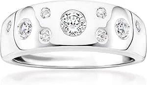 Ross-Simons 0.60 Ct. T.W. Cz Ring In Sterling Silver