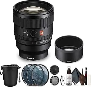 Sony Fe 85mm F/1.4 Gm Ii Lens (sel85f14gm2) + Lens Filter Kit + Cleaning Kit + Lens Pouch + Lens Cap