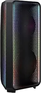 Samsung MX-ST50B Sound Tower High Power Audio, 240W Floor Standing Speaker, Bi-Directional Sound, Built-In Battery, IPX5 Water Resistant, Party Light+, Bluetooth Multi-Connection, 2022