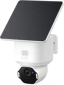 Eufy Solocam e42, 4k Security Camera Wireless Outdoor, Solar Powered, Ai Motion Tracking, Strobe Light, Pan & Tilt, Facial Recognition, Up To 16 Tb, Smart Home Compatible