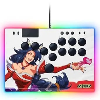 Razer Kitsune All-Button Arcade Controller: For ps5 / Playstation 5 & Pc - Low-Profile Optical Switches - Slim Form Factor - Removable Top Plate - Chroma Rgb Lighting - Usb Type C - 2xko Edition