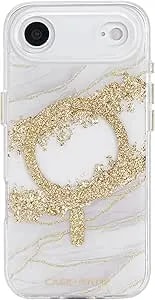 Case-Mate Iphone Air Case [Compatible With Magsafe] - Stylish Marble Phone Case With 12ft Drop Protection - Premium Magnetic Cover For Iphone Air - Karat Granite