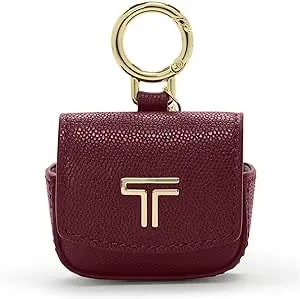 Tumi - Belden Airpods Charm - Men'S And Women'S Premium Leather Earbud Case - Wine