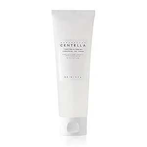 skin1004 Tone Glowing Cleansing Gel Foam, 125ml, Makeup Remover & Face Cleanser With Madagascar Centella Asiatica & Madewhite, Korean Hydrating Gel Facial Cleanser, Korean Skincare