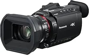 Panasonic x1600 4k Camcorder For Directors, Wide Angle Telephoto Lens With 24x Zoom, Hybrid O.I.S., 4k High-Precision Af With Face Detection, Heat Dispersing Design, Wireless Controls - Hc-x1600