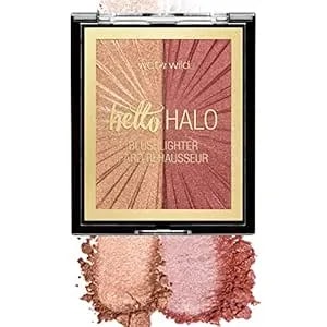 Wet N Wild Megaglo Blushlighter, Blendable Blush & Highlighter Set, Shimmery Metallic Finish, Flash Me