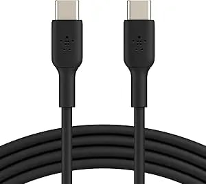 Belkin Boostcharge USB-C To USB-C Cable (1M/3.3ft) For Iphone 17, Iphone 17 Pro, Samsung Galaxy S25, S24, Pixel 10 & 9, Ipad Pro, Nintendo Switch 2, Carplay & More – Black
