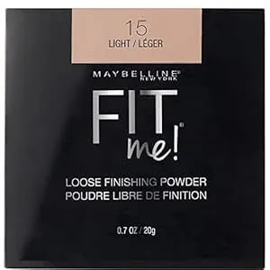 Maybelline Fit Me Loose Setting Powder, Face Powder And Finishing Makeup, Light, 1 Count