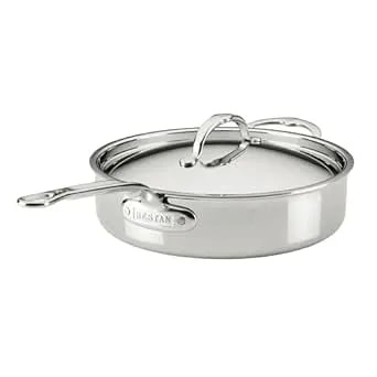Hestan Probond Luxe 3.5-Quart Sauté Pan With Lid, Professional Clad Stainless, Procore Tri-Ply Clad Construction, Polished Exterior, Induction & Oven Safe
