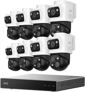 Eufy 4k Nvr Security Camera System s4 Max & Poe Bullet-Ptz Cam s4 (Bundle)