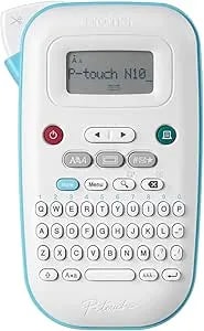 Brother P-Touch Pt-n10 Personal Handheld Label Maker, Portable And Prints, P-Touch Btag ~½” (12mm) Wide Color Personalized Label Tapes
