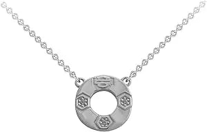 Harley-Davidson Women'S Bar & Shield Cirque Circle Necklace - Sterling Silver